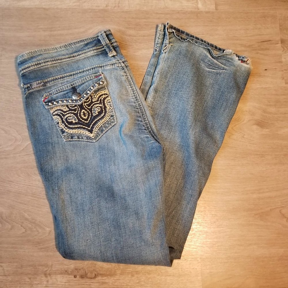 Ariat "Ruby" Bootcut Button Flap Pocket Jeans, 31s - image 1